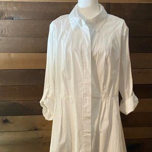 Lane Bryant White High/Low Blouse